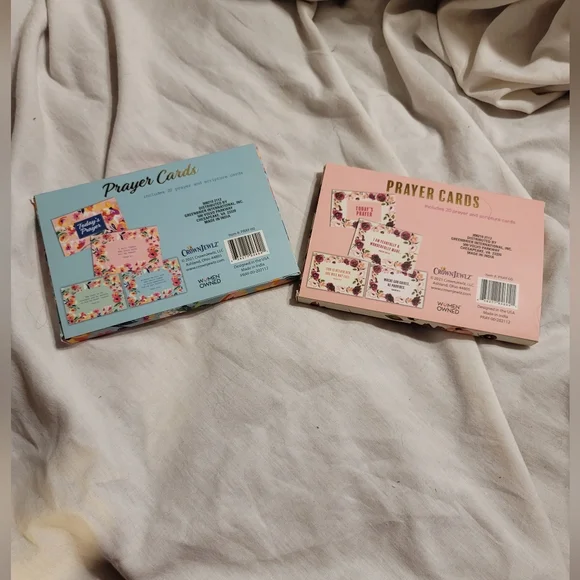 NIB SET OF 2 PRAYER CARDS PRAYER CIRCLE BIBLE STUDY GRATITUDE MEDITATION YOGA - Picture 3 of 4